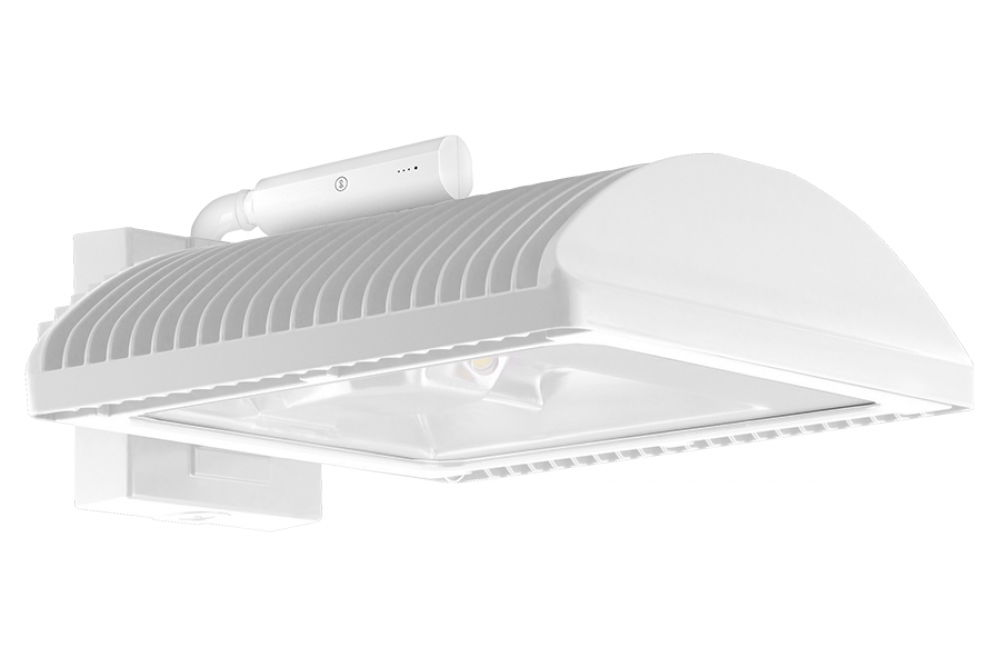 WALL PACKS 17213 LUMENS WPLED 150W 4000K FLAT WALL MOUNT 0-10V DIMMING TYPE II LIGHTCLOUD CONTROLL