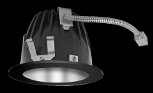 RAB Lighting NDLED6RD-80NHC-S-B - RECESSED DOWNLIGHTS 20 LUMENS NDLED6RD 6 INCH ROUND UNIVERSAL DIMMING 80 DEGREE BEAM SPREAD 4000K