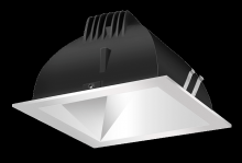 RAB Lighting NDLED6SD-50N-M-S - RECESSED DOWNLIGHTS 20 LUMENS NDLED6SD 6 INCH SQUARE UNIVERSAL DIMMING 50 DEGREE BEAM SPREAD 4000K