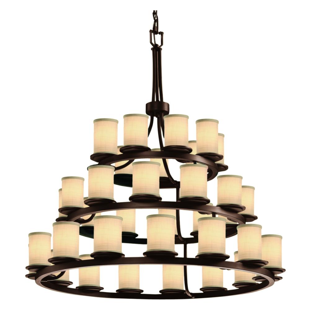 Dakota 36-Light 3-Tier Ring LED Chandelier