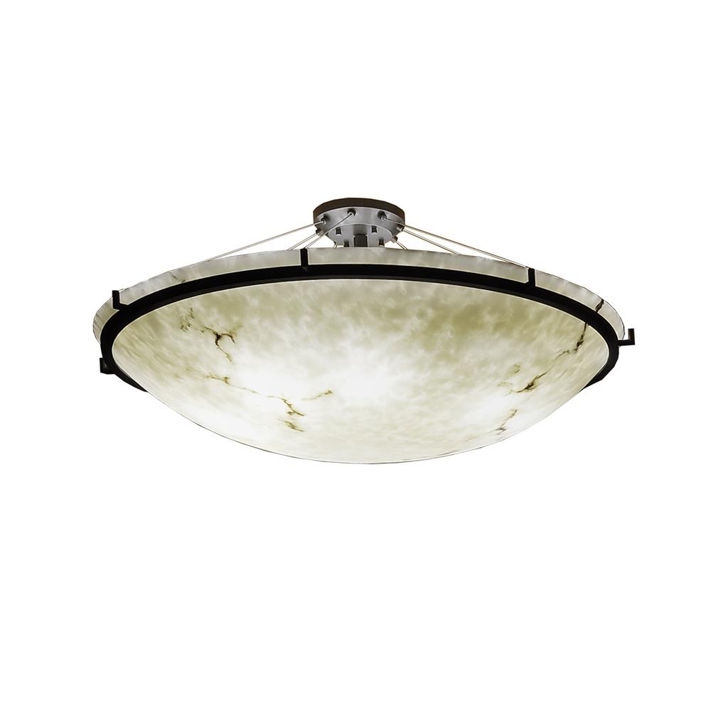 48" LED Semi-Flush Bowl w/ Ring