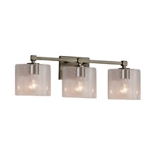 Justice Design Group FSN-8423-30-SEED-NCKL - Tetra 3-Light Bath Bar