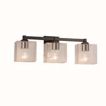 Justice Design Group FSN-8433-55-SEED-DBRZ - Regency 3-Light Bath Bar