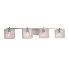 Justice Design Group FSN-8444-55-SEED-NCKL - Era 4-Light Bath Bar