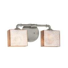 Justice Design Group FSN-8462-55-MROR-NCKL - Bronx 2-Light Bath Bar