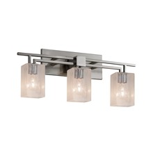 Justice Design Group FSN-8703-15-SEED-NCKL - Aero 3-Light Bath Bar