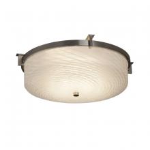 Justice Design Group FSN-8985-WEVE-NCKL - Era 16" Round Flush-Mount