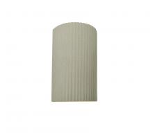 Justice Design Group CER-5740W-CKC - Small ADA LED Pleated Cylinder (Outdoor)