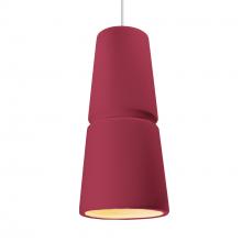 Justice Design Group CER-6435-CRSE-CROM-WTCD - Large Cone 1-Light Pendant