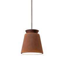 Justice Design Group CER-6425-RRST-CROM-RIGID - Small Trapezoid Pendant