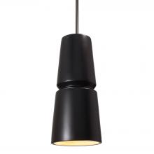 Justice Design Group CER-6430-CRB-NCKL-RIGID - Small Cone 1-Light Pendant