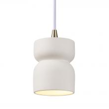 Justice Design Group CER-6500-BIS-ABRS-WTCD - Short Hourglass Pendant