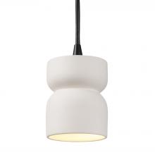 Justice Design Group CER-6500-BIS-MBLK-BKCD - Short Hourglass Pendant