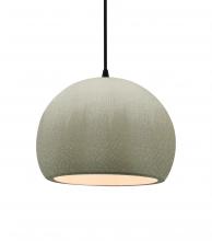 Justice Design Group CER-6533-CKC-MBLK-BKCD - Medium Globe 1-Light Pendant