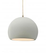 Justice Design Group CER-6533-MAT-ABRS-BEIG-TWST - Medium Globe 1-Light Pendant