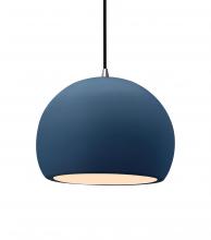 Justice Design Group CER-6533-MDMT-NCKL-BKCD - Medium Globe 1-Light Pendant