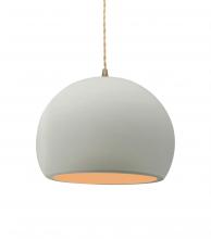 Justice Design Group CER-6533-MTGD-ABRS-BEIG-TWST - Medium Globe 1-Light Pendant