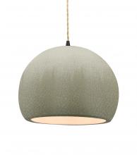 Justice Design Group CER-6535-CKC-MBLK-BEIG-TWST - Large Globe 1-Light Pendant