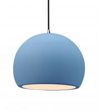 Justice Design Group CER-6535-SKBL-NCKL-BKCD - Large Globe 1-Light Pendant