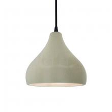 Justice Design Group CER-6560-CKC-MBLK-BKCD - Small Droplet 1-Light Pendant