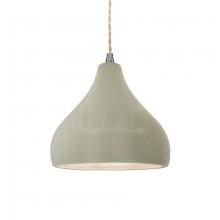 Justice Design Group CER-6560-CKC-NCKL-BEIG-TWST - Small Droplet 1-Light Pendant