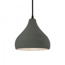 Justice Design Group CER-6560-PWGN-MBLK-BKCD - Small Droplet 1-Light Pendant