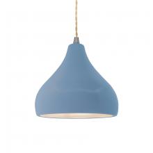 Justice Design Group CER-6560-SKBL-NCKL-BEIG-TWST - Small Droplet 1-Light Pendant