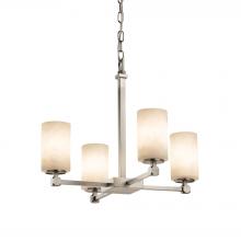 Justice Design Group CLD-8420-10-NCKL-LED4-2800 - Tetra 5-Light LED Chandelier