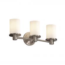 Justice Design Group FSN-8513-10-OPAL-NCKL - Rondo 3-Light Bath Bar