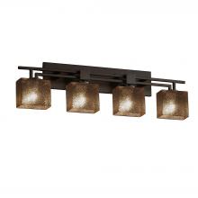 Justice Design Group FSN-8704-55-MROR-DBRZ - Aero 4-Light Bath Bar