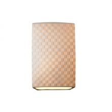 Justice Design Group POR-8856-CHKR - Large Rectangle Wall Sconce