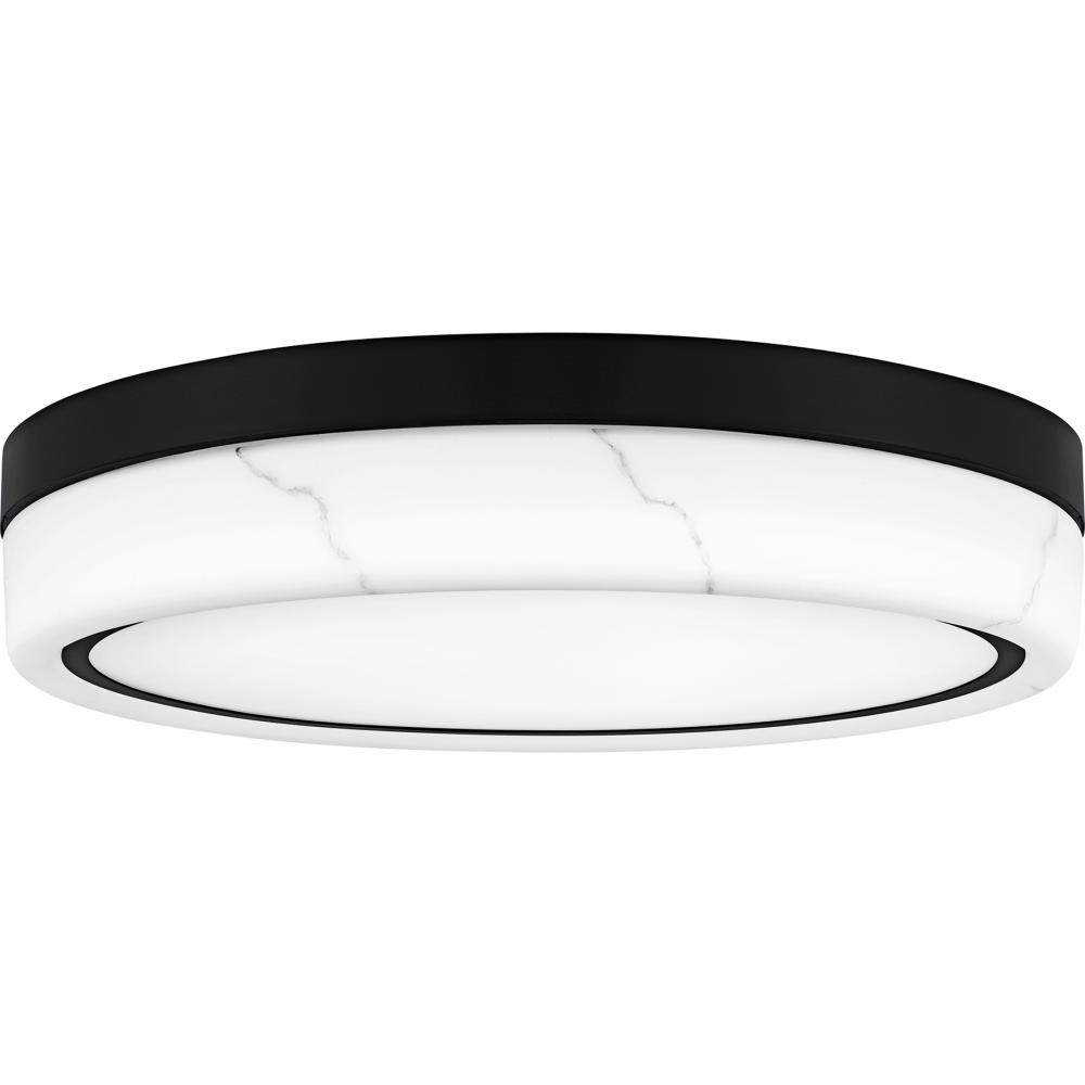 Gasper Matte Black Flush Mount