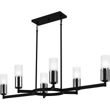 Quoizel CRZ648MBK - Cruz 6-Light Matte Black Linear Chandelier