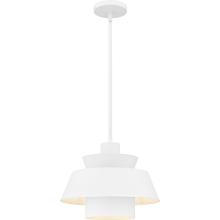 Quoizel LMI1814W - Lumi 1-Light Matte White Pendant