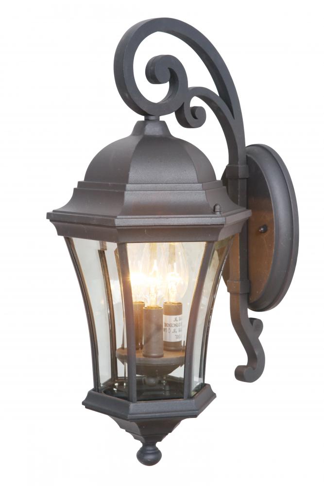 Three Light Heritage Bronze Wall Lantern