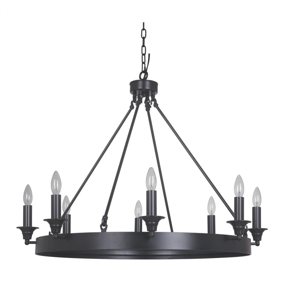 Camden Round Chandelier - Urban Bronze