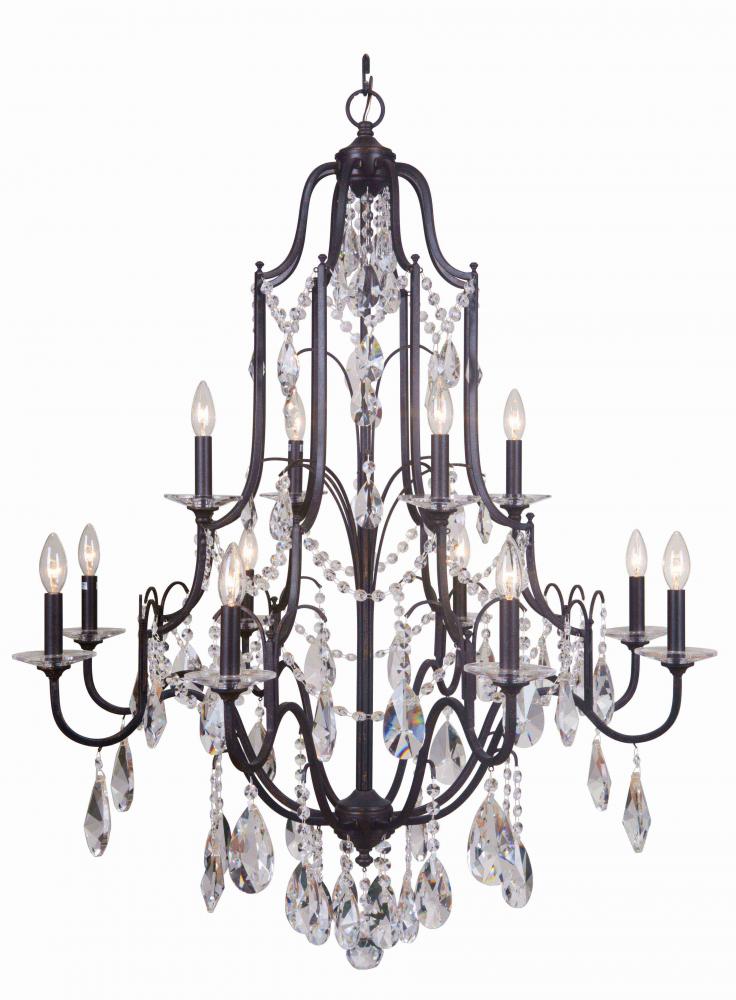 Adorned 12 LT Chandelier - Aged Venezia