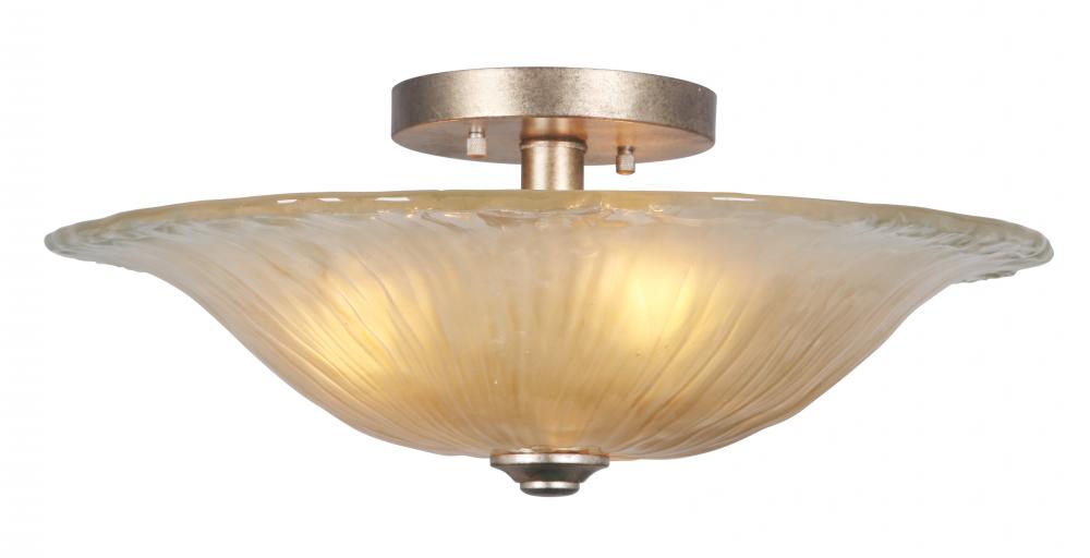 Saffron 3 Light Semi-Flush Pendant