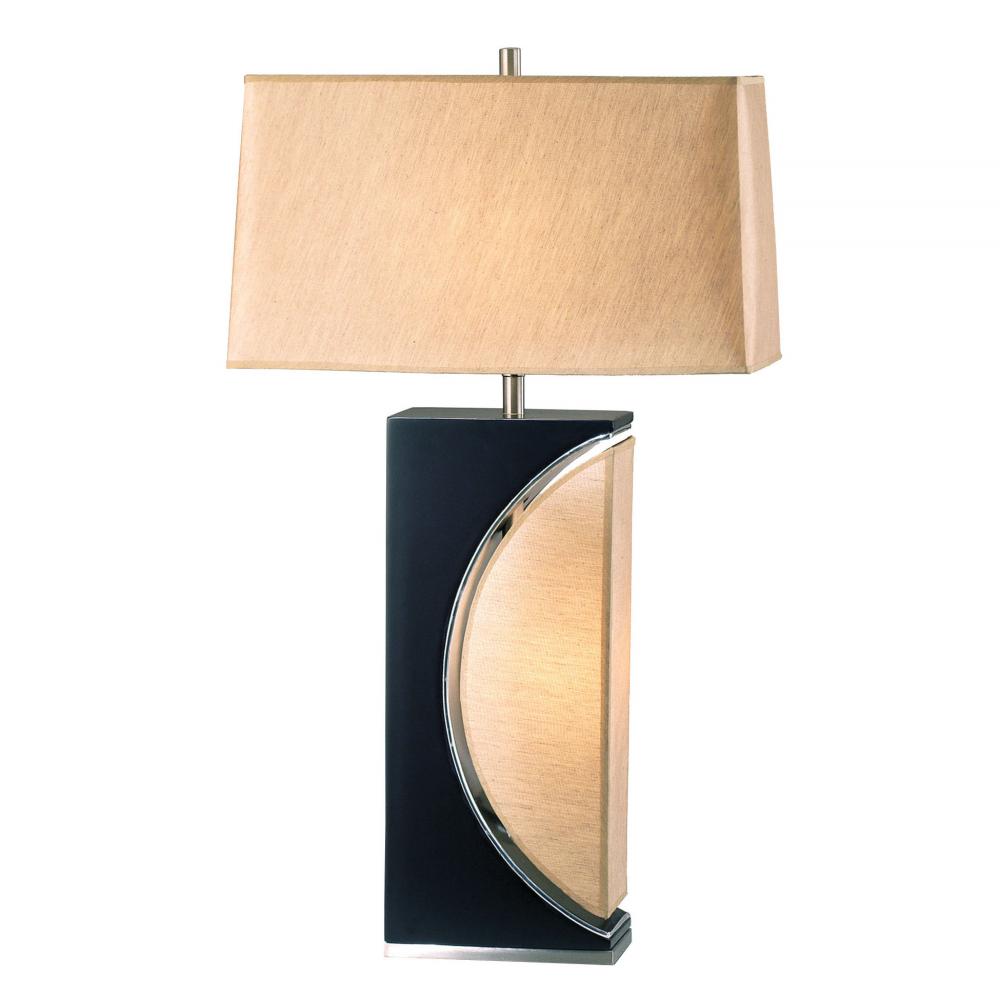 Half Moon Table Lamp Dark Brown