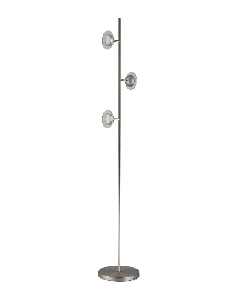 Laurel Accent Floor Lamp Satin Nickel