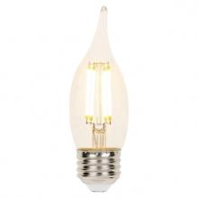 Westinghouse 5113000 - 4W CA11 Filament LED Dimmable Clear 2700K E26 (Medium) Base, 120 Volt, Box