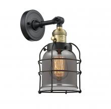  203SW-BAB-G53-CE-LED - Bell Cage - 1 Light - 6 inch - Black Antique Brass - Sconce