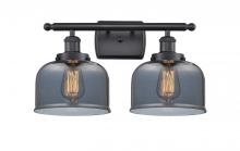  916-2W-BK-G73 - Bell - 2 Light - 18 inch - Matte Black - Bath Vanity Light