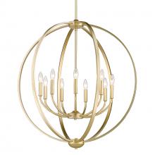 Golden 3167-9 OG - Colson OG 9 Light Chandelier in Olympic Gold