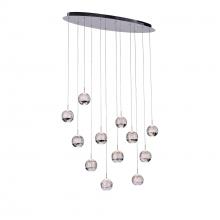 CWI Lighting 5444P34C-O - Perrier 12 Light Multi Light Pendant With Chrome Finish