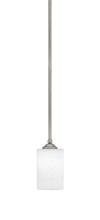 Toltec Company 560-GP-310 - Zilo Stem Mini Pendant, Graphite Finish, 4" White Muslin Glass