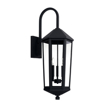 Capital 926932BK - 3 Light Outdoor Wall Lantern