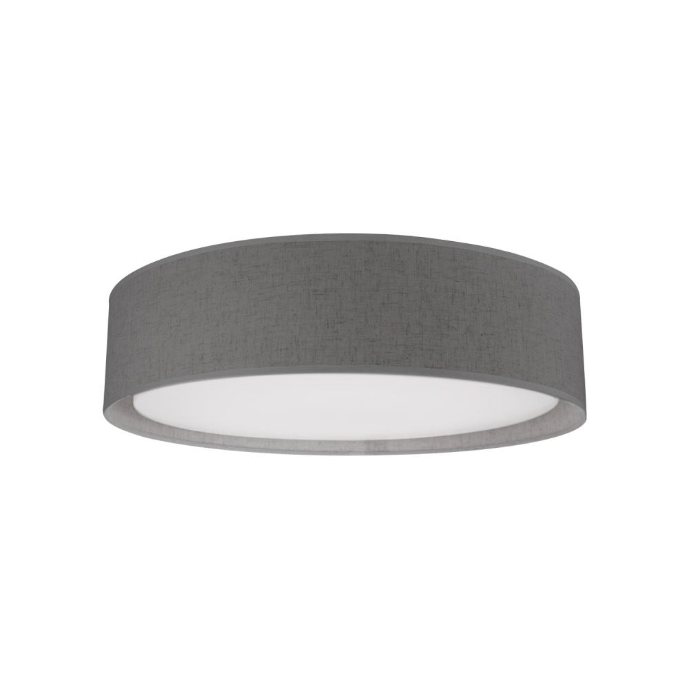 Dalton 20-in Gray LED Flush Mount