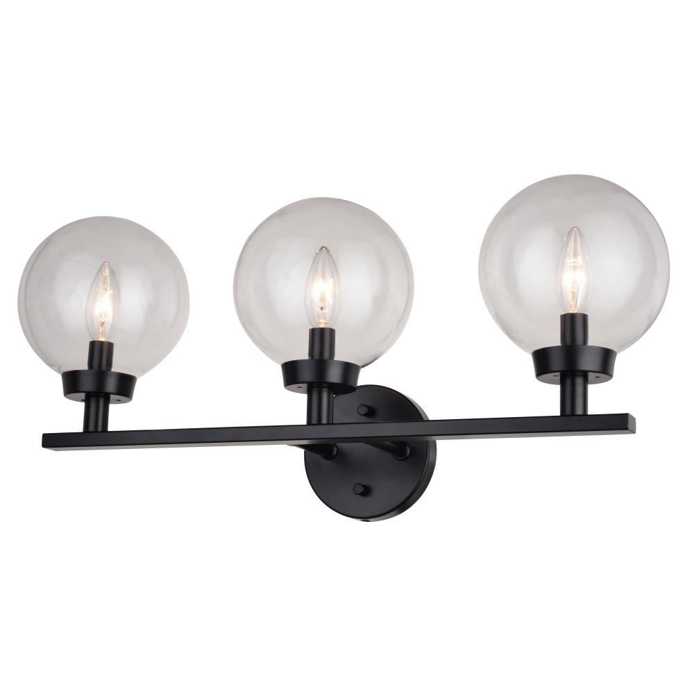 Lander 3 Light Vanity Matte Black