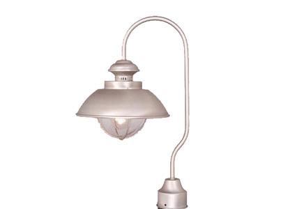 Nautical Outdoor Post Light Brushed Nickel